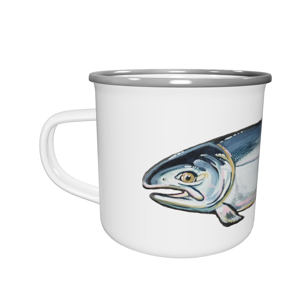 Enamel Fishy Camp Mug
